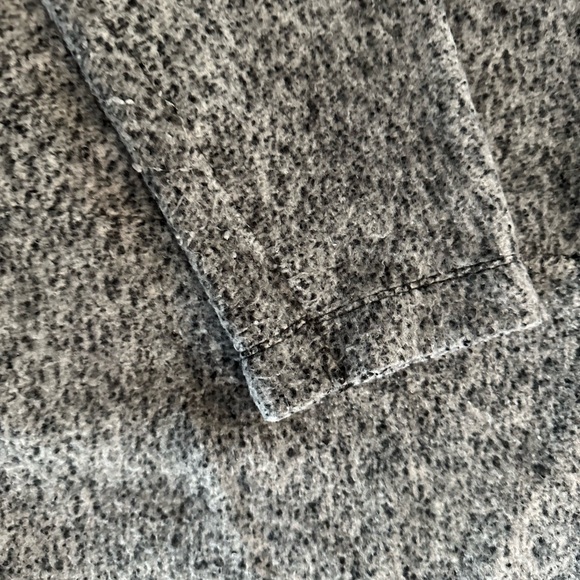 ZARA large oversized fleece blazer jacket. Gray with pockets. - Picture 6 of 10